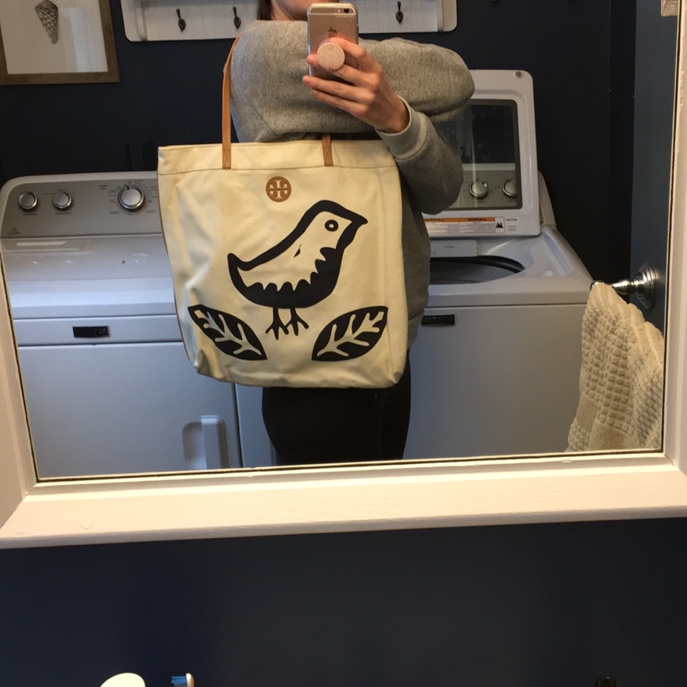 Tory Burch canvas tote bag